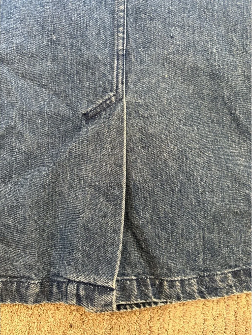 Polo Ralph Lauren Denim Pea Coat Jacket Work Chore Size Medium Women’s Vintage
